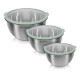Navaris Stainless Steel Mixing Bowls Set of 3 Σετ με 3 Μεταλλικά Δοχεία Φαγητού - Mint Green - 49210.03.50