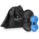 Navaris 2x Peanut Duo Massage Ball - Σετ με 2 Μπάλες Μασάζ - Black / Blue - 44055.04