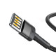 Baseus Cafule Cable Special Edition Lightning 2.4A - Καλώδιο Δεδομένων και Φόρτισης Lightning 1M για iPhone - Black / Grey - CALKLF-GG1