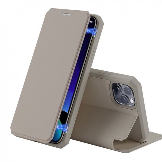 Dux Ducis iPhone 11 Pro Skin X Flip Stand Case Θήκη Βιβλίο - Gold