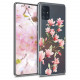 KW Samsung Galaxy A51 Θήκη Σιλικόνης TPU Design Magnolias - Light Pink / White - Διάφανη - 51199.01