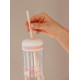 Equa Flow Beat 2in1 Πλαστικό Μπουκάλι Νερού BPA Free - 800ml - Pink / Διάφανο