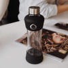 Equa Active Black Γυάλινο Μπουκάλι Νερού - 550ml - Black / Διάφανο