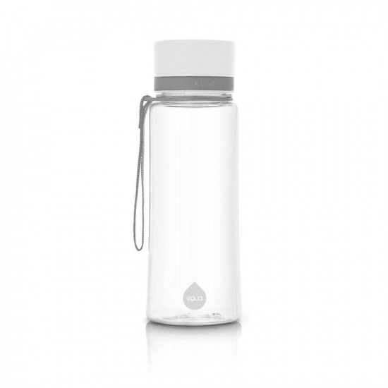 Equa Plain Πλαστικό Μπουκάλι Νερού BPA Free - 600ml - White / Διάφανο