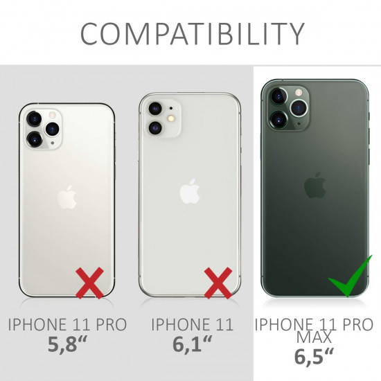 Forcell for iPhone 11 Pro Max Jelly Full Cover Front and Back - Clear