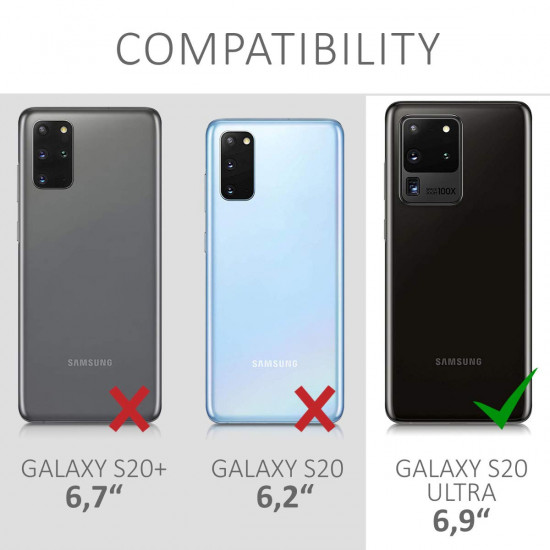 KW Samsung Galaxy S20 Ultra Θήκη Σιλικόνης TPU - Διάφανη - 51224.03