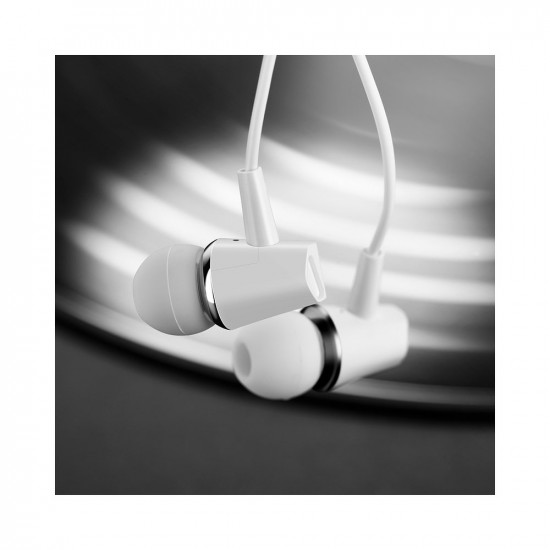 Hoco M34 Handsfree Ακουστικά με Ενσωματωμένο Μικρόφωνο - White