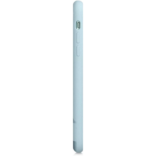 KW iPhone 11 Θήκη Σιλικόνης TPU Design Laser Engraved Deer - Light Blue - 50597.02