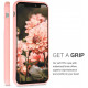 KW iPhone 11 Θήκη Σιλικόνης Rubber TPU με Υποδοχή για Κάρτα - Light Pink - 50897.10