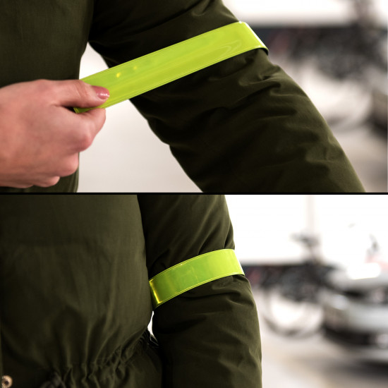 KW High Visibility Safety Vest Gear Σετ Γιλέκο και Περιβραχιόνια Αντανάκλασης για Σπορ - 40038.19