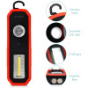 Navaris 2x 3W COB LED Work Light Σετ με 2 Φακούς Εργασίας με Μαγνητική Βάση και Γάντζο - Black / Red - 45758.02