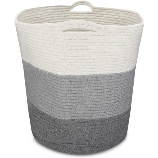 Navaris Cotton Rope Storage Basket Καλάθι Αποθήκευσης από Βαμβάκι - Sand - 50743.1