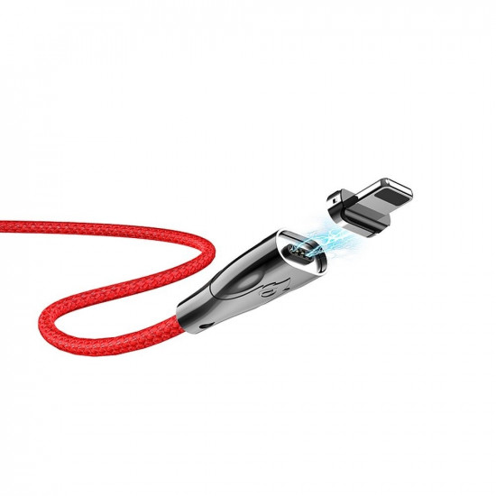 Hoco Blaze U75 Magnetic Cable - Μαγνητικό Καλώδιο Lightning 3A - Red