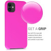 KW iPhone 11 Θήκη Σιλικόνης Rubber TPU - Fuchsia - 49724.135