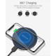 BlitzWolf BW-FWC7 15W Wireless Charger for Smartphones - Ασύρματος Φορτιστής Qi Charge με Καλώδιο Type-C - Black