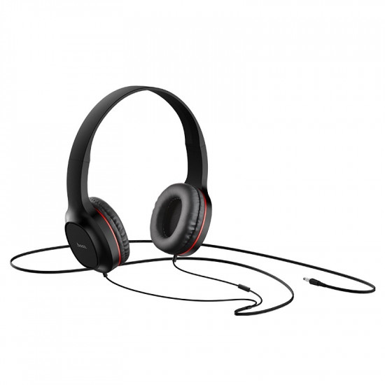 Hoco W24 Enlighten Σετ Ακουστικών Headphones και Handsfree με Ενσωματωμένο Μικρόφωνο - Black / Gold