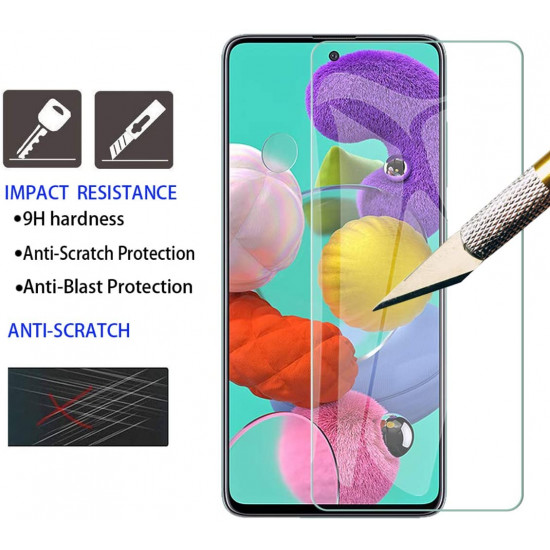 OEM Samsung Galaxy A51 0.33mm 2.5D 9H Anti Fingerprint Tempered Glass Αντιχαρακτικό Γυαλί Οθόνης - Clear