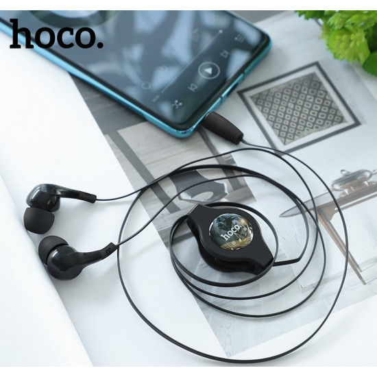 Hoco Easy Clip Telescopic M68 Handsfree Ακουστικά - Black