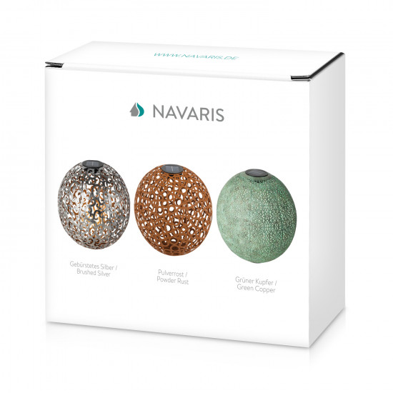 Navaris Outdoor Solar Light Ball Διακοσμητική Φωτεινή Μπάλα - Green Copper - 47543.03