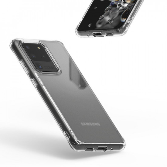 Ringke Samsung Galaxy S20 Ultra Fusion Matte Σκληρή Θήκη με Πλαίσιο Σιλικόνης - Διάφανη