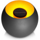 Navaris Outdoor Solar Light Bowl Φωτιστικό Εξωτερικού Χώρου - Round Metal Fire Pit - Grey - 47542.01