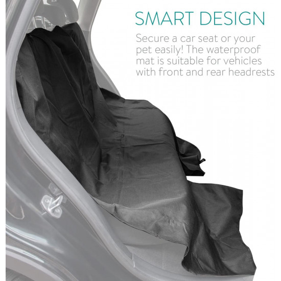 Navaris Dog Car Seat Cover - Κάλυμμα Καθίσματος Αυτοκινήτου για Σκύλους - Black - 47065.01