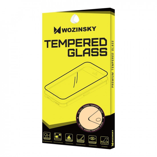 Wozinsky Huawei P40 9H Case Friendly Full Screen Full Glue Tempered Glass Αντιχαρακτικό Γυαλί Οθόνης - Black