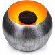 Navaris Outdoor Solar Light Bowl Φωτιστικό Εξωτερικού Χώρου - Round Metal Fire Pit - Silver - 47542.02