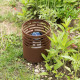 Navaris Outdoor Solar Light Drum Φωτιστικό Εξωτερικού Χώρου - Metal Fire Pit Lantern - 47541.01