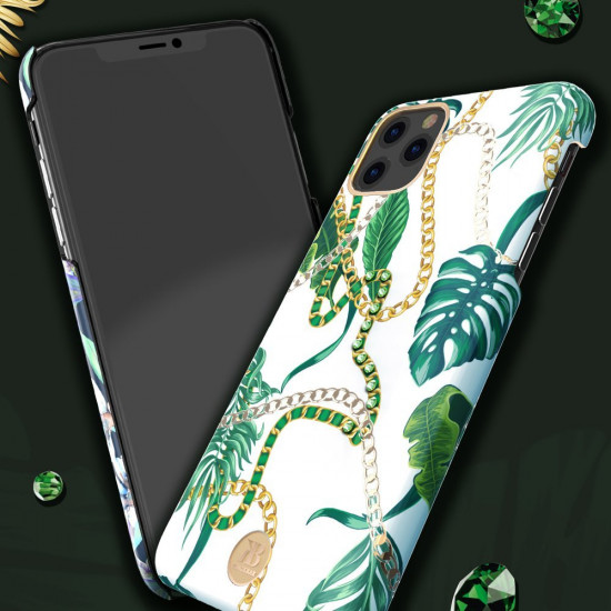 Kingxbar iPhone 11 Pro Luxury Series Σκληρή Θήκη με Swarovski Crystals - Green