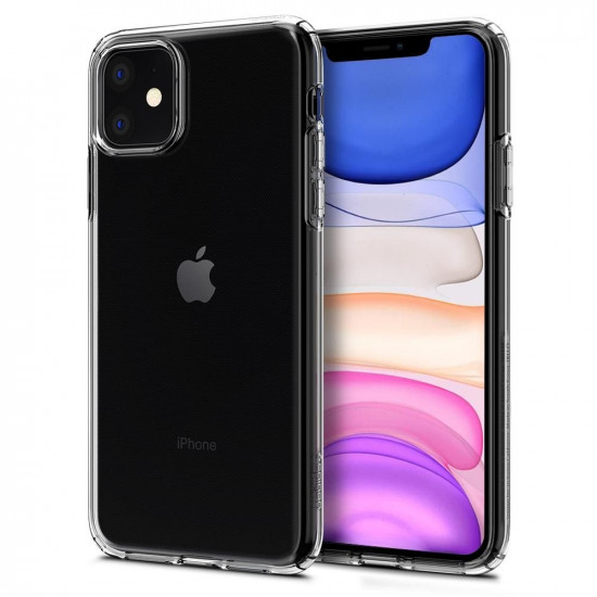 Spigen iPhone 11 Liquid Crystal Θήκη Σιλικόνης - Crystal Clear