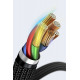 Baseus Cafule Cable Type-C 5A PD 2.0 100W - Καλώδιο Γρήγορης Φόρτισης Type-C to Type-C 2M - Black / Grey - CATKLF-ALG1