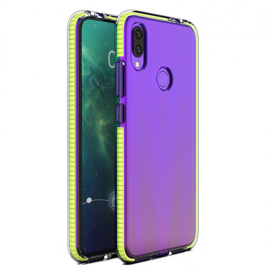 OEM Huawei P Smart 2019 Spring Case Λεπτή Θήκη Σιλικόνης - Διάφανη - Yellow