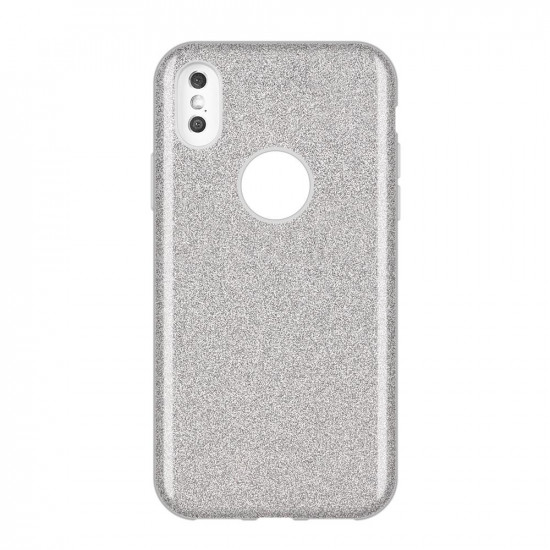 Wozinsky Huawei P30 Lite Glitter Shining Θήκη Σιλικόνης - Silver