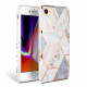 Tech-Protect iPhone SE 2022 / SE 2020 / 7 / 8 Θήκη Σιλικόνης TPU Marble - Pink