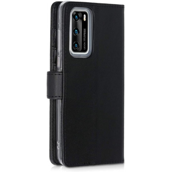 KW Huawei P40 Θήκη Πορτοφόλι Stand - Black - 51474.01