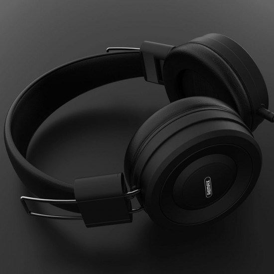 Remax RM-805 4D Headphones Ενσύρματα Ακουστικά με Ενσωματωμένο Μικρόφωνο - Black