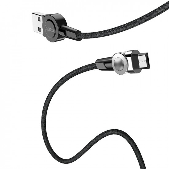 Hoco Selected S8 Magnetic Cable - Μαγνητικό Καλώδιο Micro USB 2.4A 1.2m - Black