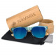Navaris Unisex Γυαλιά Ηλίου - UV400 - Light Blue / Light Brown - 40731.04.04