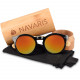 Navaris Unisex Γυαλιά Ηλίου - UV400 - Black / Light Brown - 40733.01.09