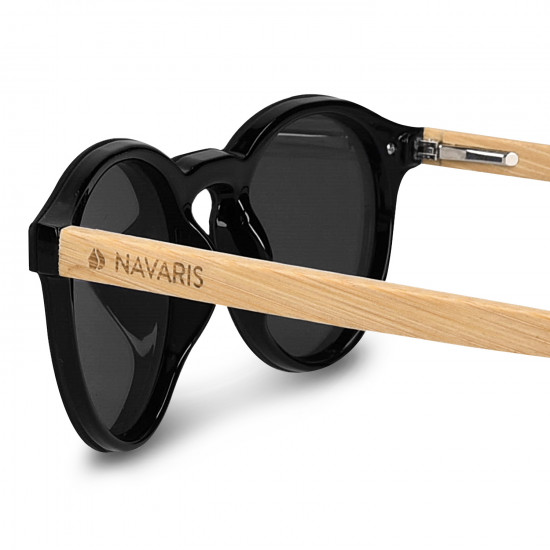 Navaris Unisex Γυαλιά Ηλίου - UV400 - Black / Light Brown - 45900.24.35