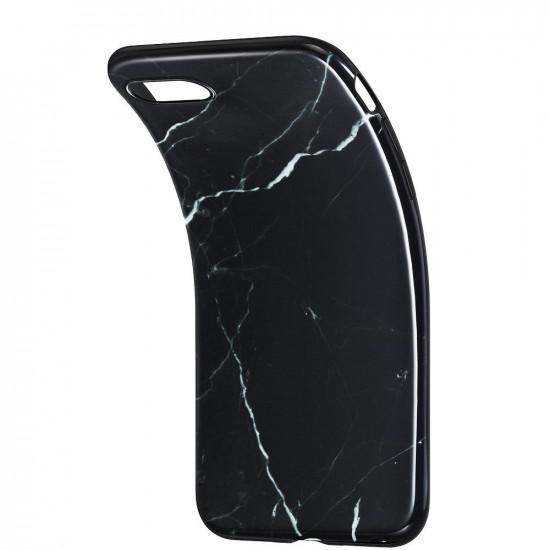 ESR iPhone SE 2022 / SE 2020 / 7 / 8 Marble Θήκη Σιλικόνης TPU με Όψη Μαρμάρου - Black