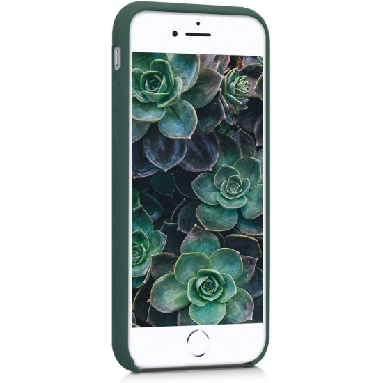 KW iPhone SE 2022 / SE 2020 / 7 / 8 Θήκη Σιλικόνης Rubber TPU - Moss Green - 40225.169