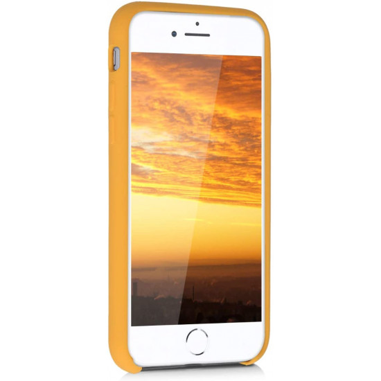 KW iPhone SE 2022 / SE 2020 / 7 / 8 Θήκη Σιλικόνης Rubber TPU - Saffron Yellow - 40225.180