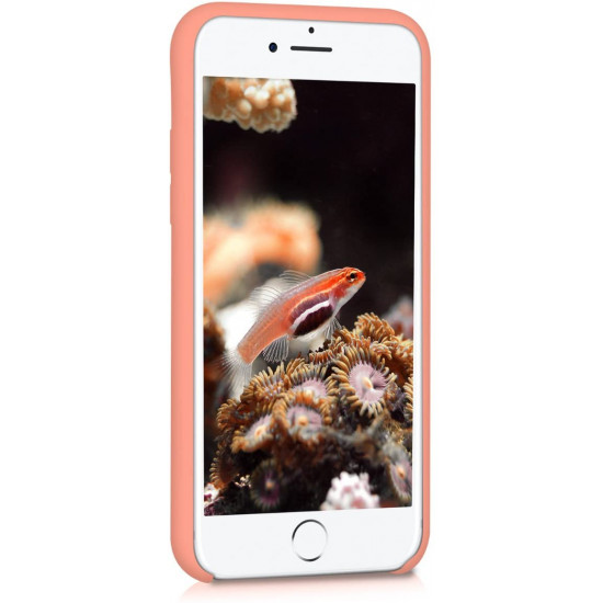 KW iPhone SE 2022 / SE 2020 / 7 / 8 Θήκη Σιλικόνης Rubber TPU - Coral - 40225.76