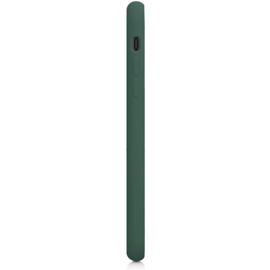 KW iPhone 11 Θήκη Σιλικόνης Rubber TPU - Moss Green - 49724.169