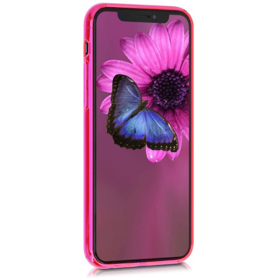 KW iPhone 11 Pro Θήκη Σιλικόνης TPU - Neon Pink - 50356.77