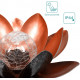 Navaris Solar Garden Light Ηλιακό LED Lotus Φωτιστικό Εξωτερικού Χώρου - Amber - 51101.01.01