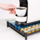 Navaris Γυάλινο Συρτάρι για Κάψουλες Nespresso / Βάση για Καφετιέρα - Black - 51112.01