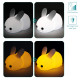 Navaris Bunny Παιδικό Επαναφορτιζόμενο LED Φωτιστικό Νυκτός - Snow White Rabbit - 51376.02.01